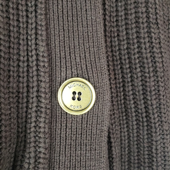 Michael Kors knit Button Front Cardigan Pockets Small - Picture 6 of 6